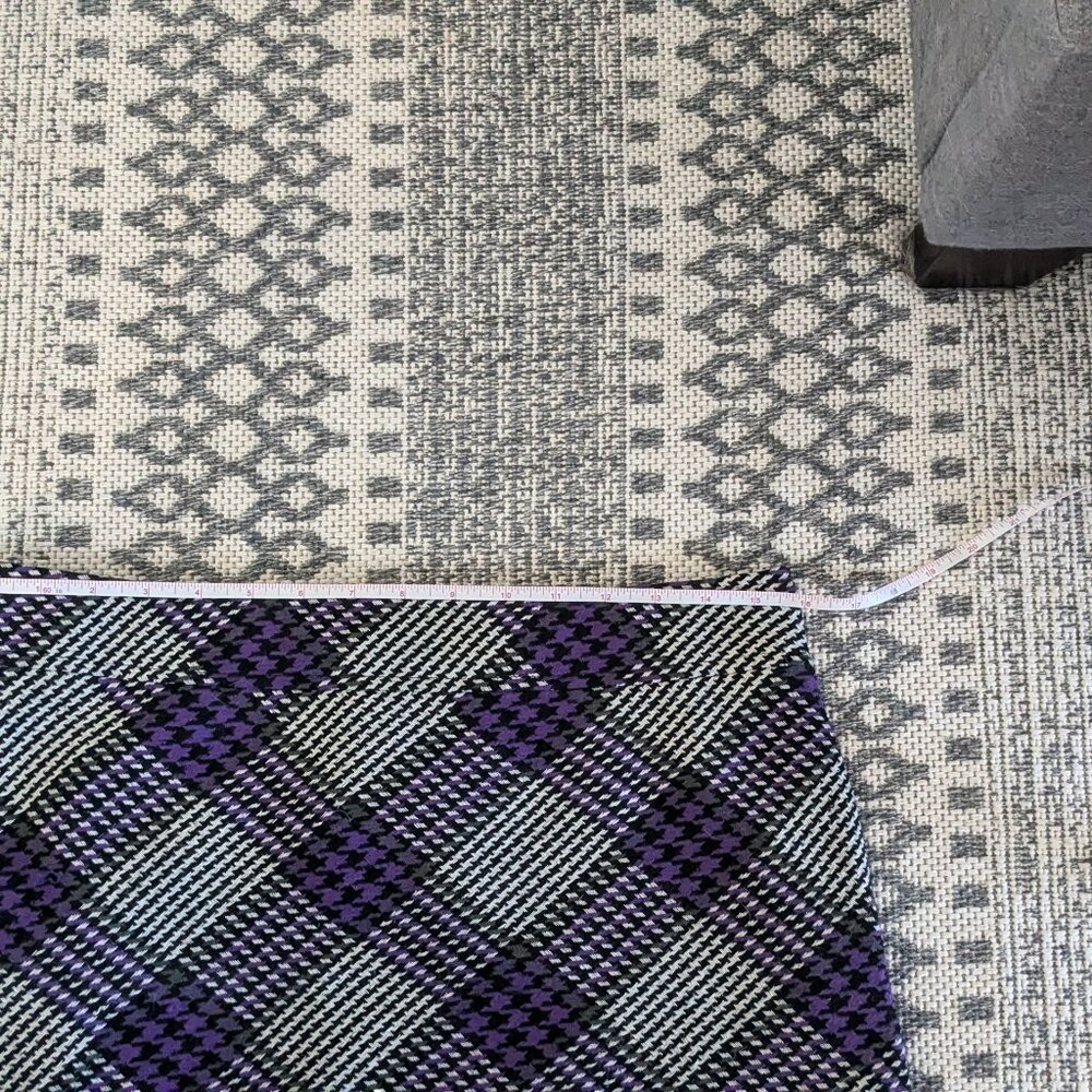 Ann Taylor Loft Plaid Wool Blend Skirt size 8 - Picture 3 of 9